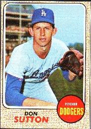 1968 Topps Baseball Cards      103     Don Sutton